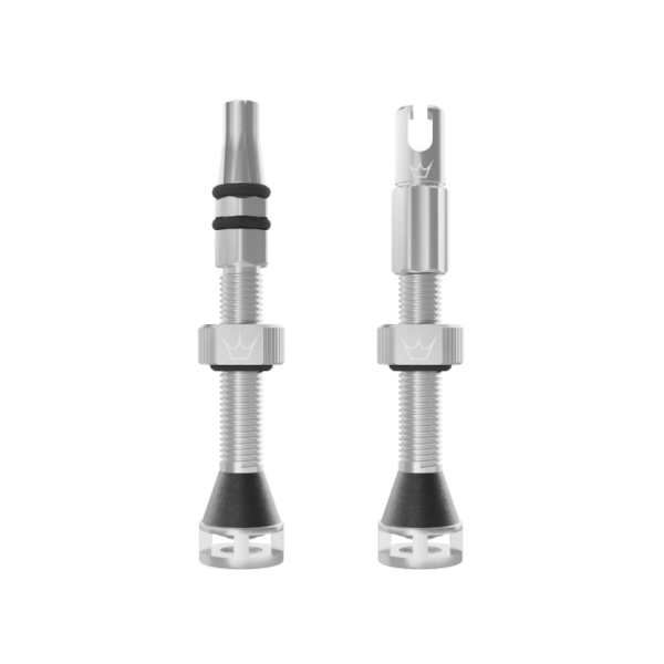 Holeshot Fast Flow Tubeless Valves 60mm - silver